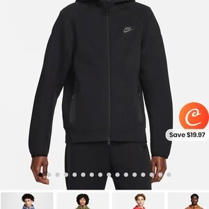 New Nike men’s tech fleece Windrunner jacket/hoodie size M